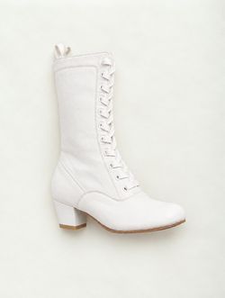 White Folklorico Boots