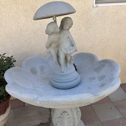 New Water Fountain Made Out Of Cement Perfect Gift 