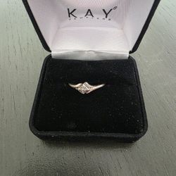 Sterling Silver Diamond Ring