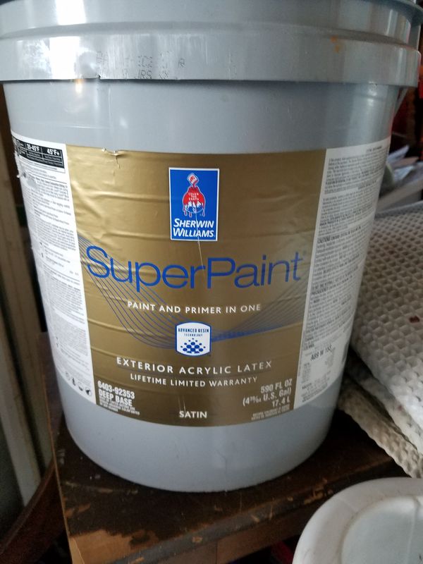 New 12 Gallons Sherwin Williams Exterior Super Paint Autumnal For Open In The Continue To Mobile Website