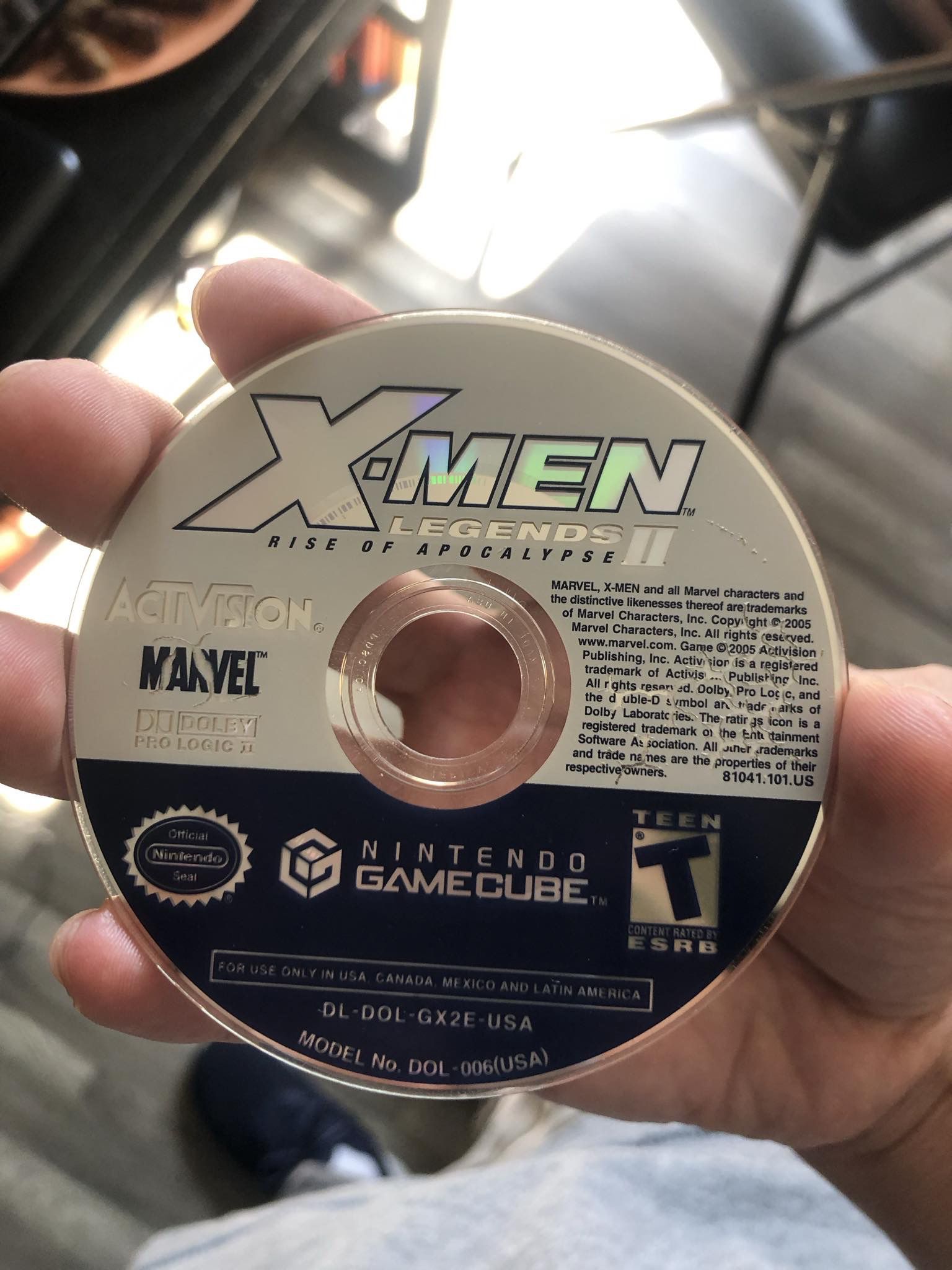 GameCube X-men Legend 2 Disc only