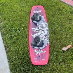 Hyperlite Motive wakeboard with bindings.