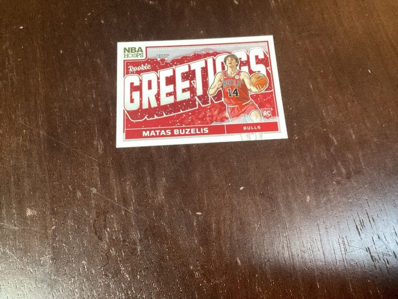 Matas Buzelis Rookie Greetings Basketball Card