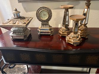 Clocks and Candle Holder set