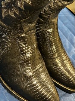 Dan Post Black Lizard Cowboy Boots