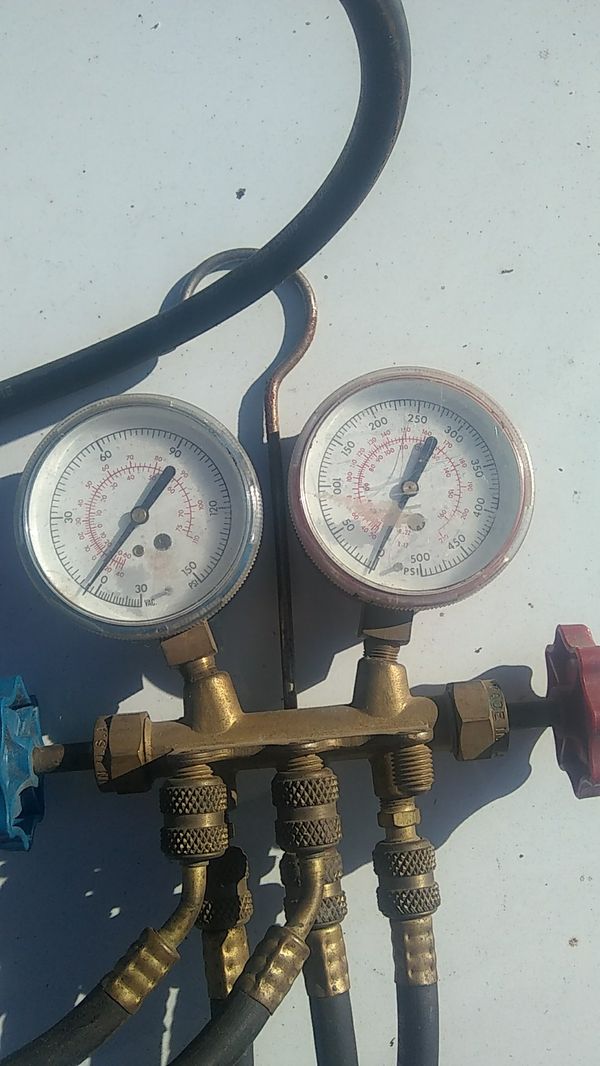 Air conditioning, gauges,hook to hang them,do the system right with these. for Sale in Brown