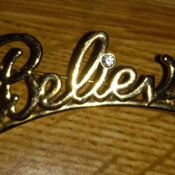 AVON "Believe" Bar Pin