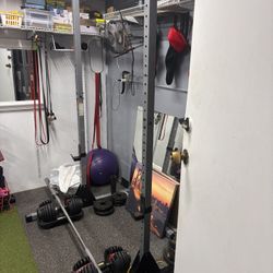 Olympic Rack With Bar - Good Condition