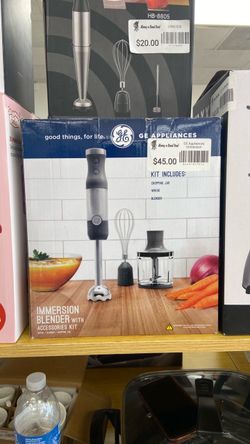 GE Appliances Immersion Blender with Accessories Kit