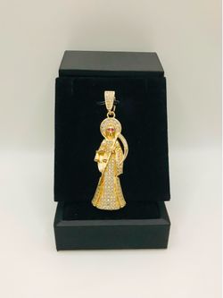14k SANTA MUERTE PENDANT