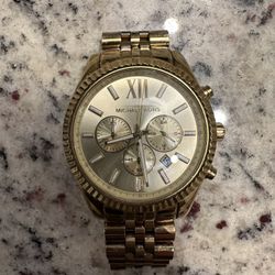 Used Men’s  Michael Kors Watch Gold 