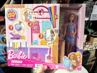 BRAND NEW BARBIE DOLL MAKE & SELL BOUTIQUE SHOP DOLL AND PLAYSET