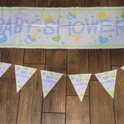 2 huge Baby Shower Banners