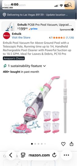 Enhulk PC10 Pro Handheld Pool Vacuum