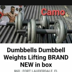 40lbs Dumbbell Weights Lifting BRAND NEW IN BOX