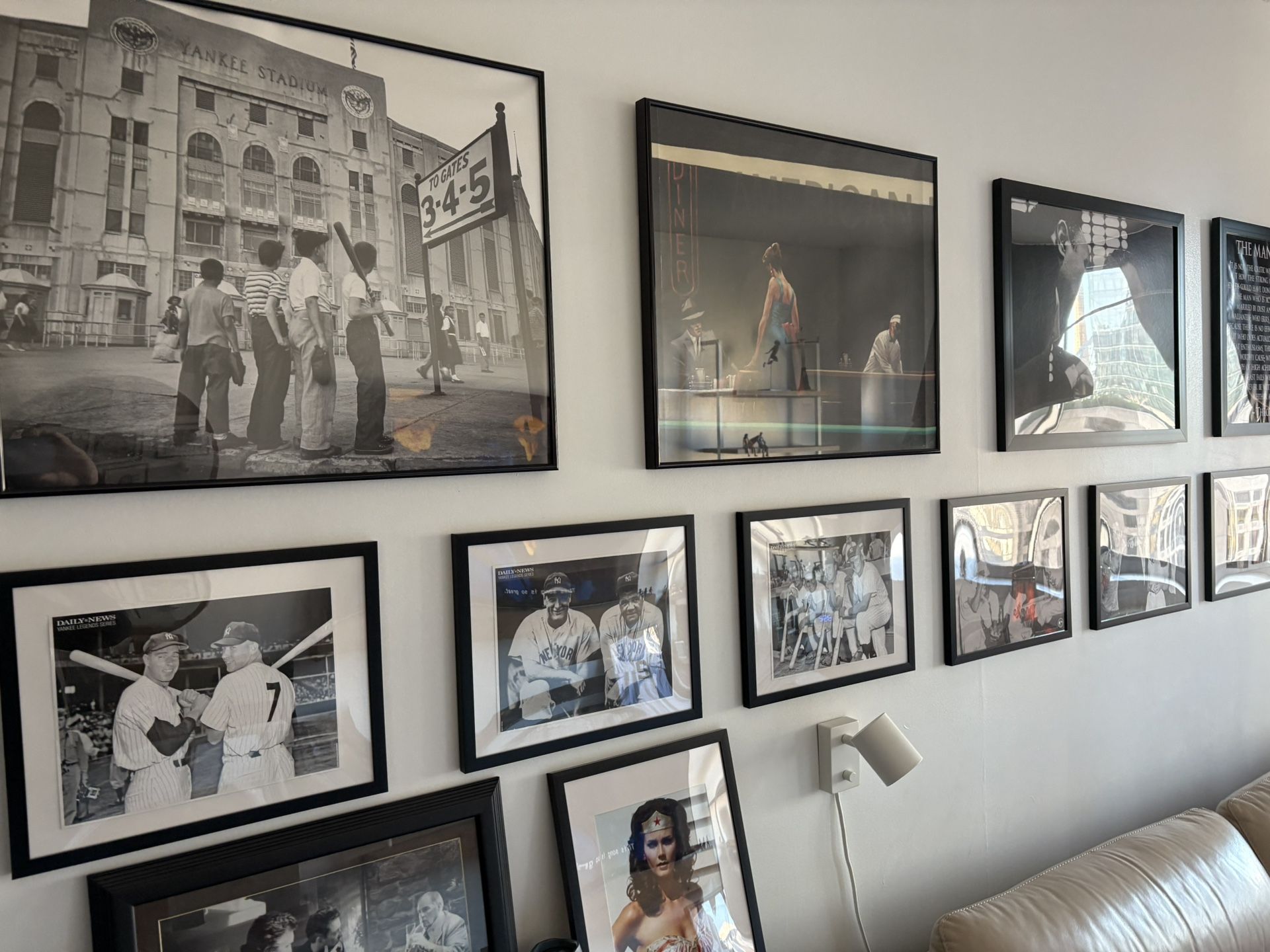 9 Picture Frames 10”x 14” Frames    Yankees Desk Chair Table Nike Adidas Jerseys Bike Dresser Mirror Toys Weights Knicks Mets