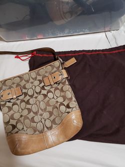 Authentic coach purse with duster