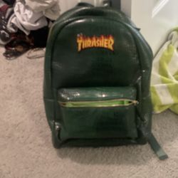 Leather Designer Backpack 