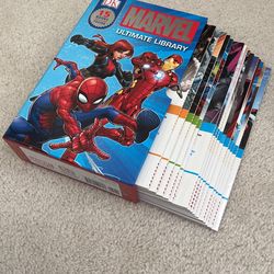 Retail$59-Marvel Ultimate Library Kids Book-15 Books For Age -9