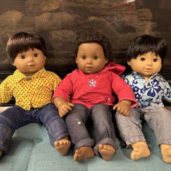Three Boy American Girl Dolls, From The Bitty Baby “Twin” Line!