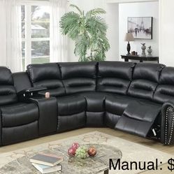 Recliner sectional