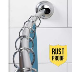 Two 2-Way Mount Shower Rod