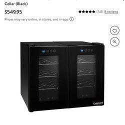 CUISINART 16 Bottle Wine Cooler / Fridge (2) Table Top Wine Fridge