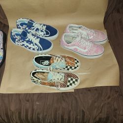 Boys and girls vans 6 and a 1/2 girls 5 boys