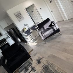 Velvet Black Chairs Couch Sofa Loveseat Sectional