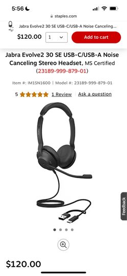 JABRA Wired! Headphones No Bluetooth