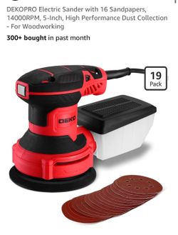 Electric sanding machine, new