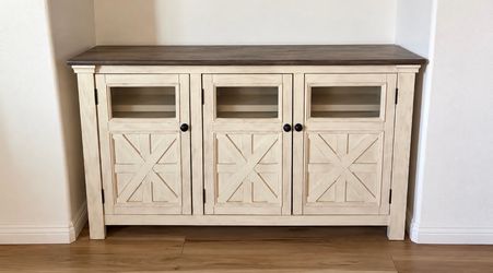 Farmhouse TV Stand / Rustic Storage Cabinet