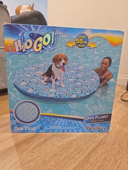 NEW H2OGO! 55" Inflatable Dog Pool Float