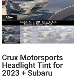Crux Moto 2023+ Subaru Outback and Legacy Headlight Side Tin