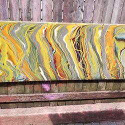 Modern Hed Board Made Of Resin 25" X 6 F