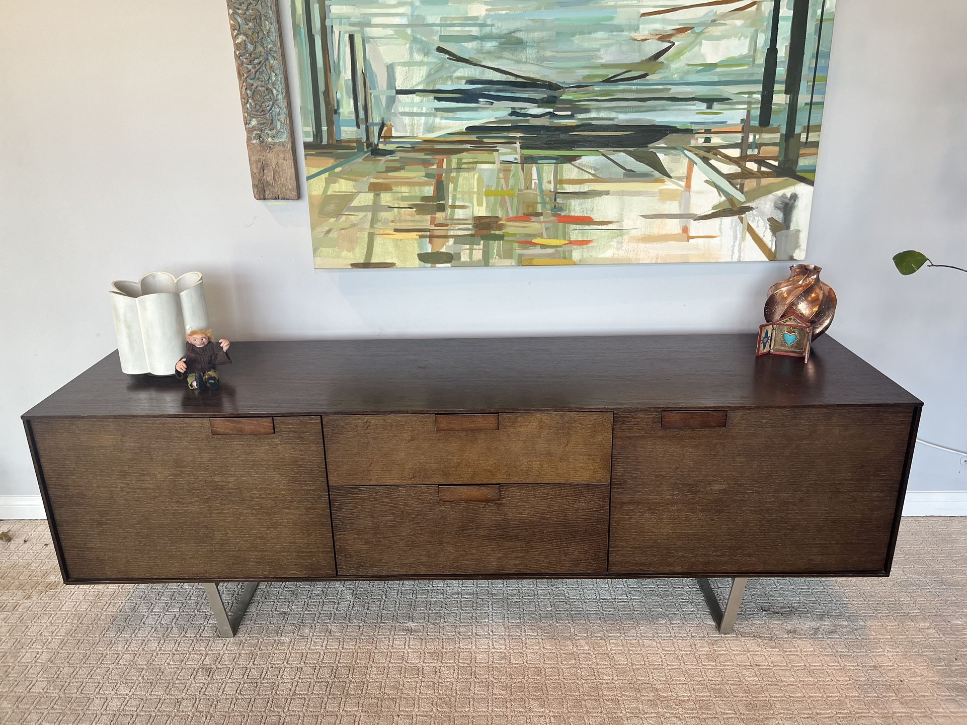 Mid-Century Walnut Credenza 
