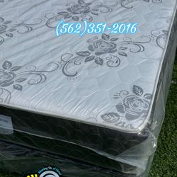 Queen Deluxe Mattress With Boxspring New Set