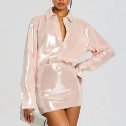 Blush Pink Designer Dress Retrofête New With Tags