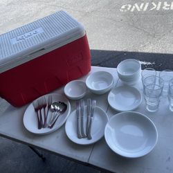 Igloo Ice Chest And Bbq Set