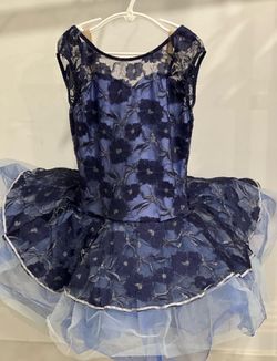 Blue Ballet Tutu Dance Costume