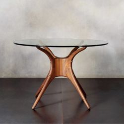 Walnut solid wood dining table 
