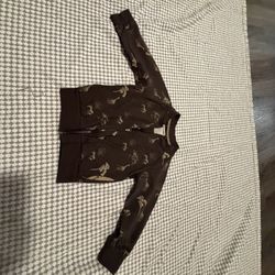 Bylondon Korea Safari Animal Print Zip Up Jacket