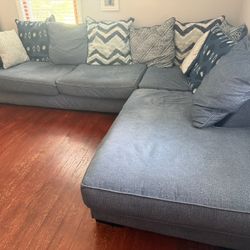 Blue Sectional