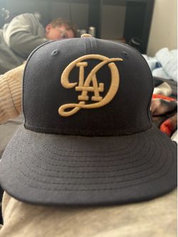LA Dodgers Navy Snapback Hat