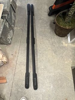 Black Roof Rack Side Rails Pair