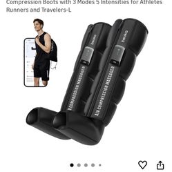 beoka Leg Massager for Circulation and Pain Relief, Leg Recovery System for Fast Recovery, Cordless Air Compression Boots with 3 Modes 5 Intensities f