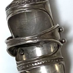 925 Sterling Vintage Full Armor Knuckles Ring