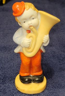 Vintage Horn Player Figurine