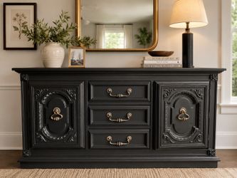 Vintage Black Buffet