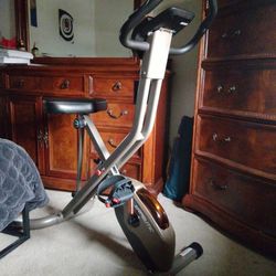 Exerpeudic Gold 575 XLS bluetooth smart technology folding upright exercise bike